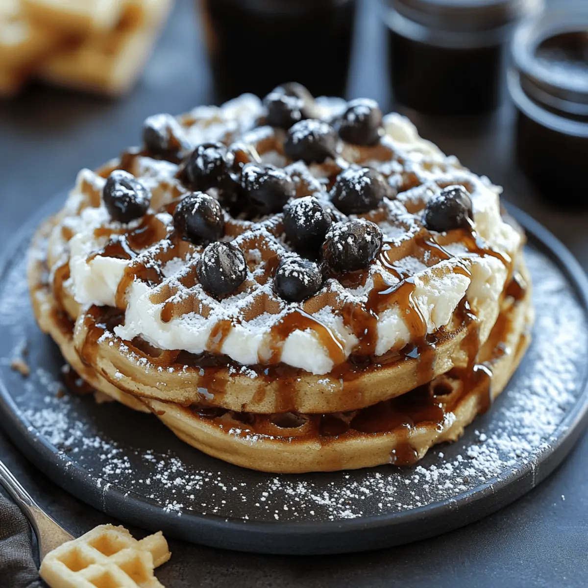 Decadent Chocolate Chip Waffles