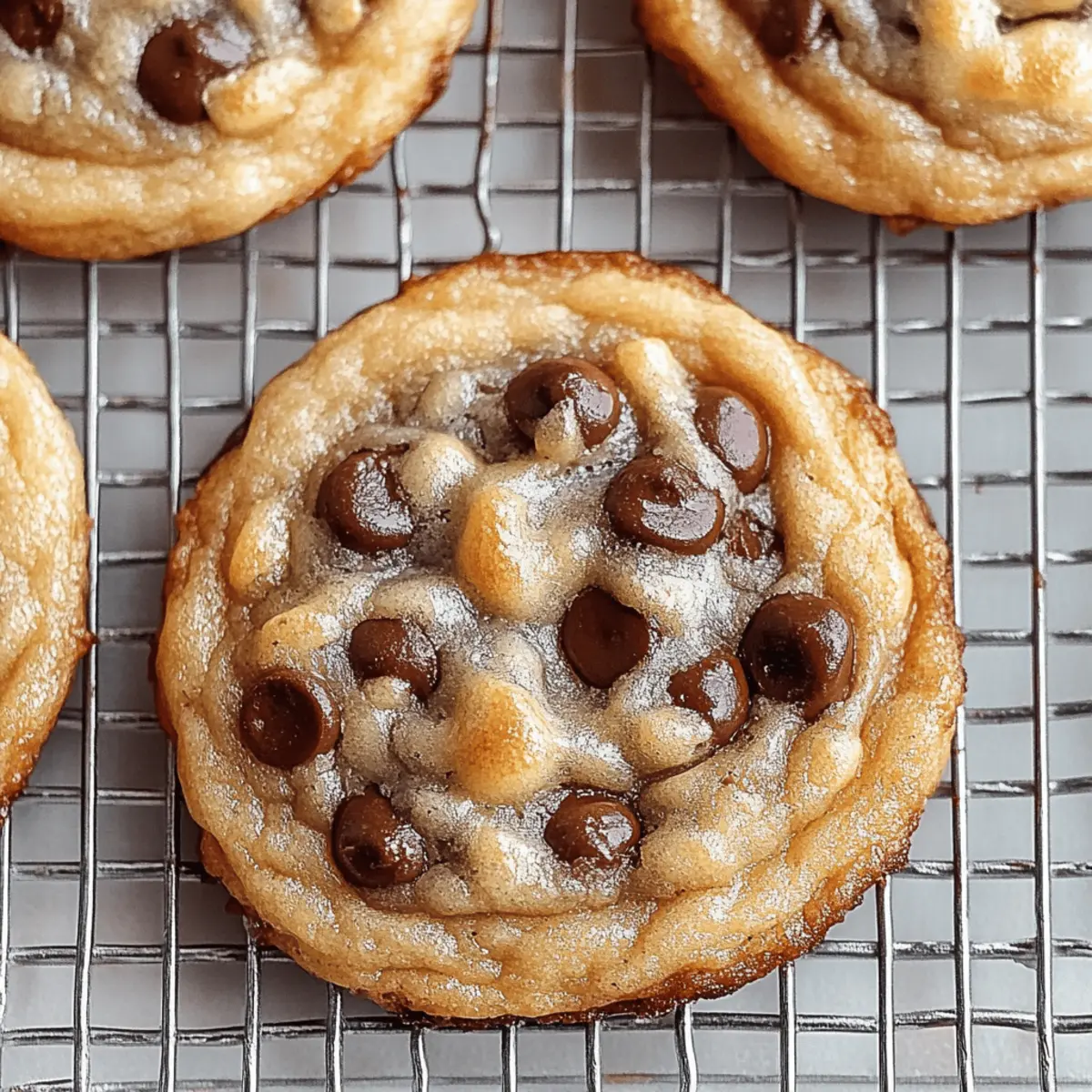 Crispy and Chewy Chocolate Chip Cookies