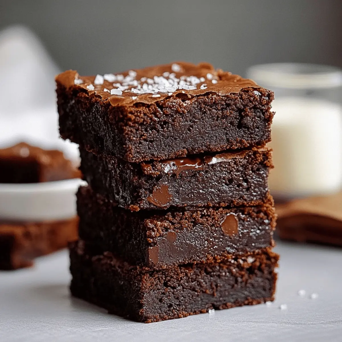 Dark Chocolate Mochi Brownies