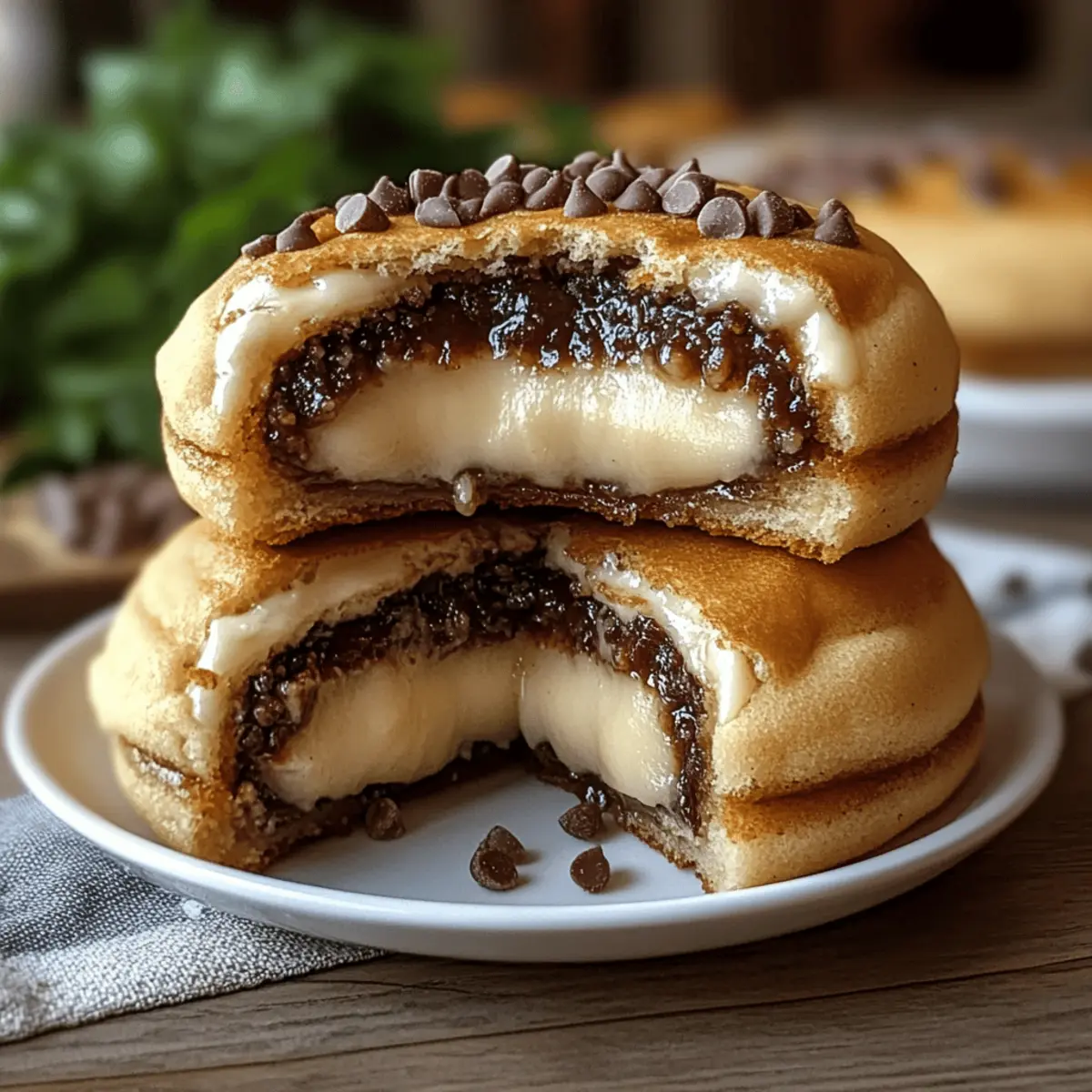Cheesecake Stuffed Chocolate Chip Cookies