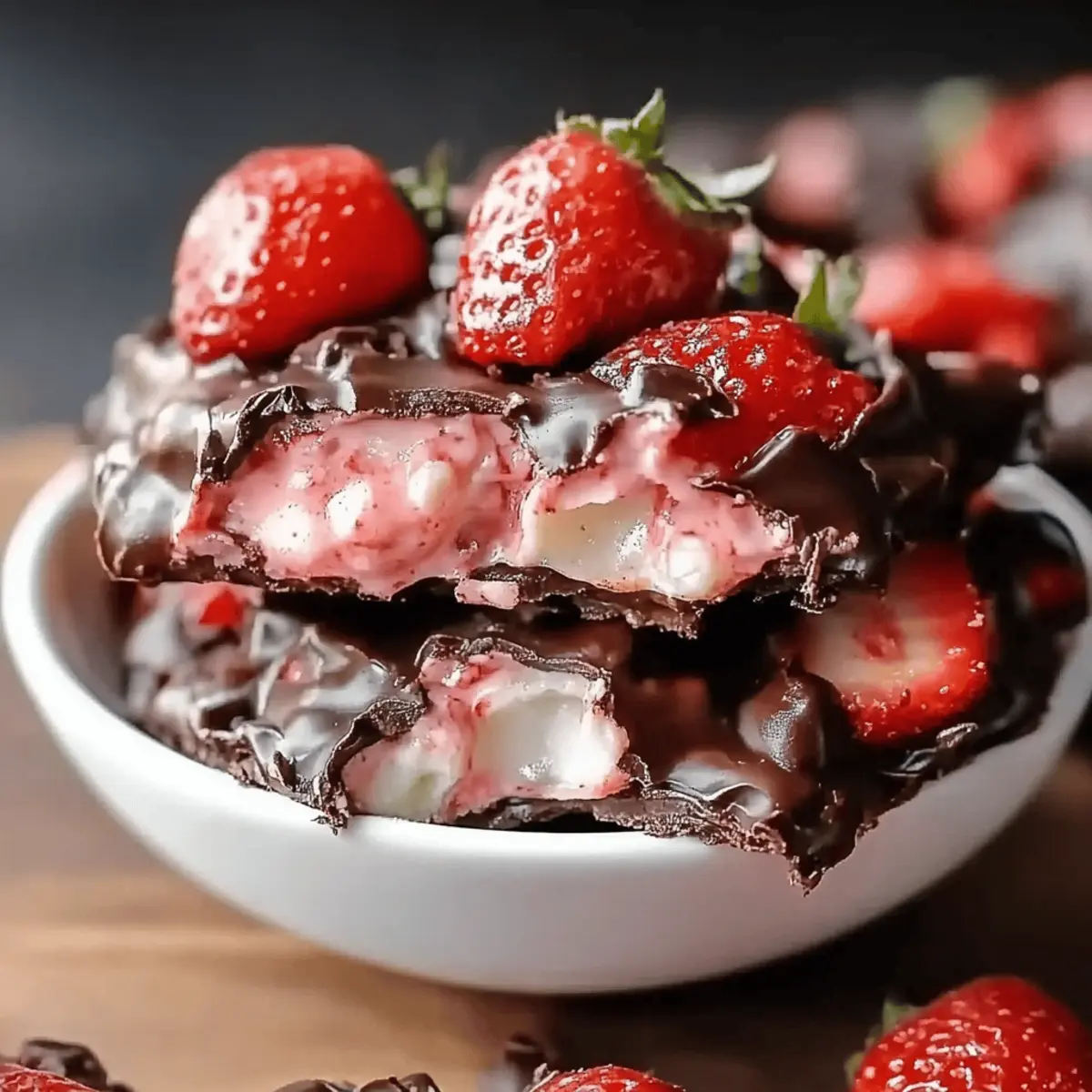 Chocolate Strawberry Yogurt Clusters