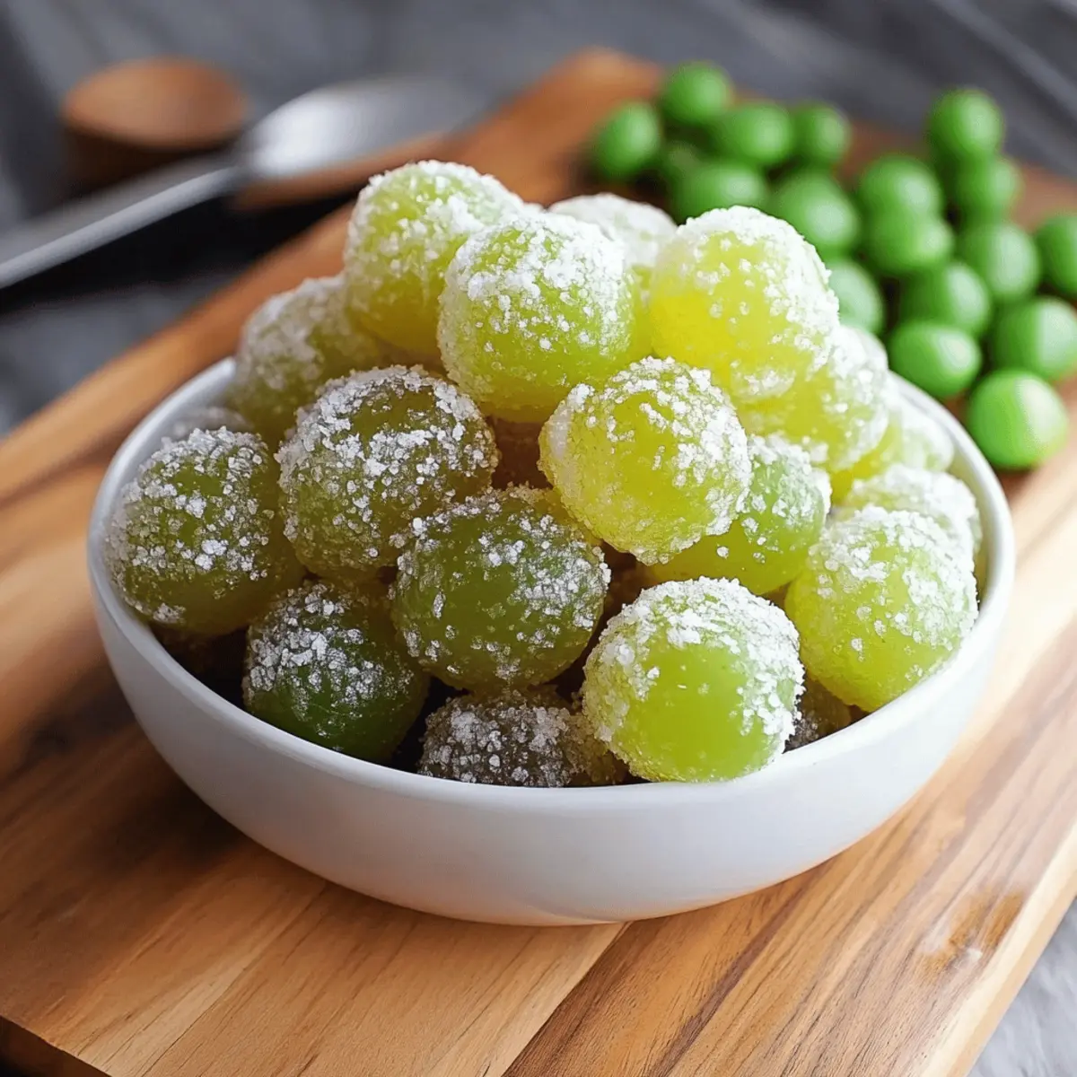 Sour Frozen Candy Grapes