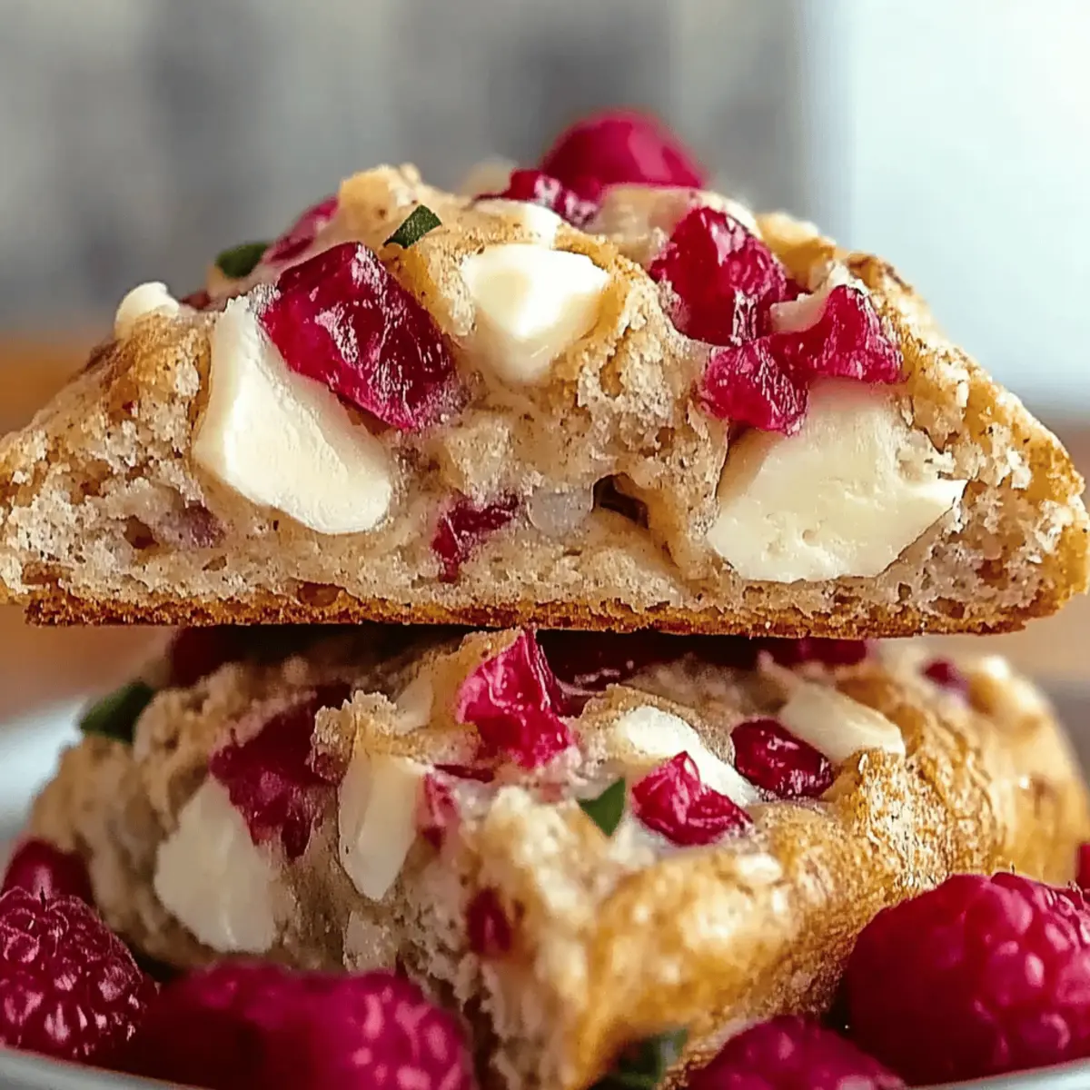 White Chocolate Raspberry Cookies
