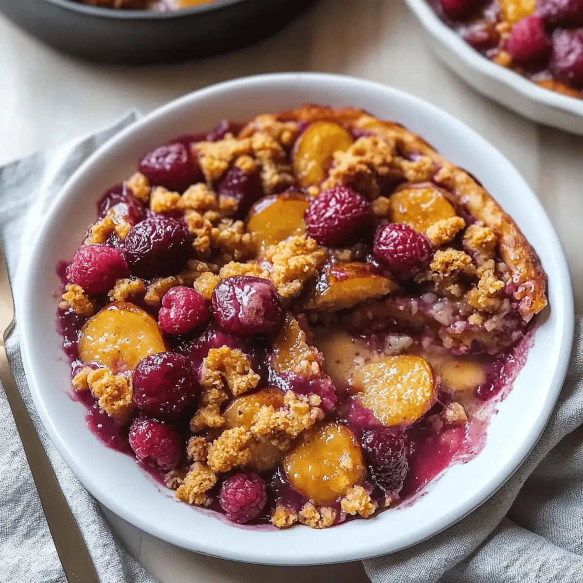 Spiced Plum Crisp