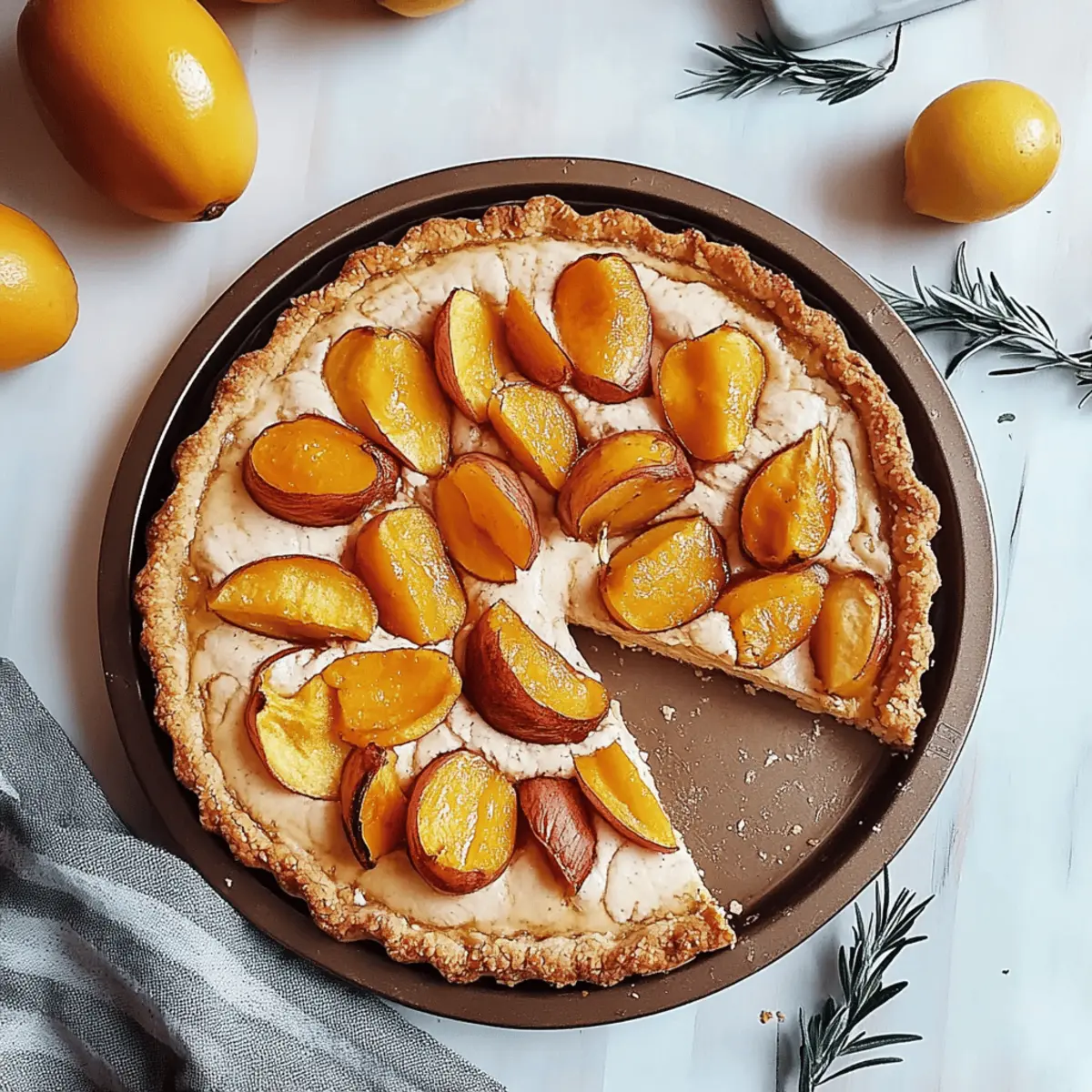 Rustic Peach Tart