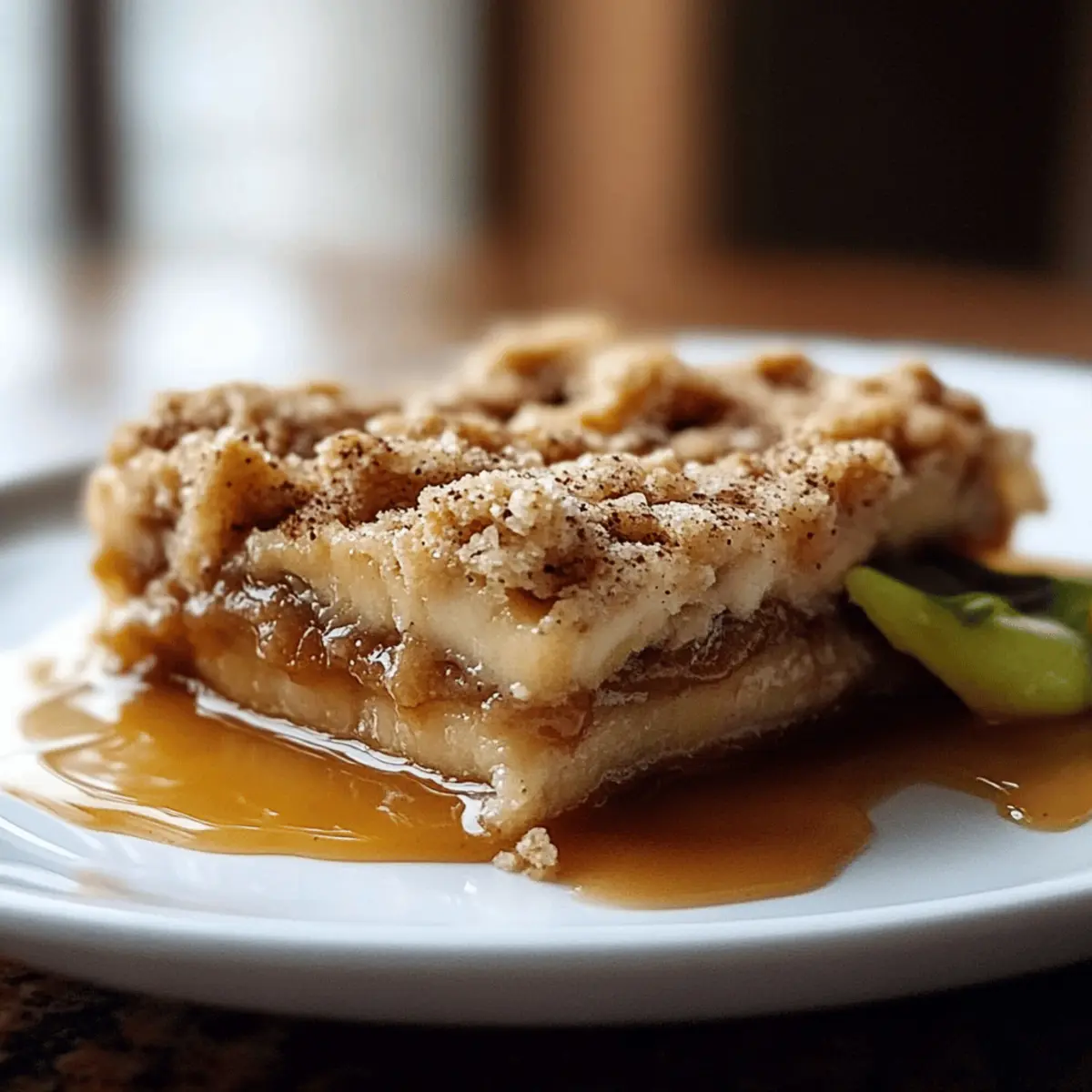 Salted Caramel Apple Crumble Bars