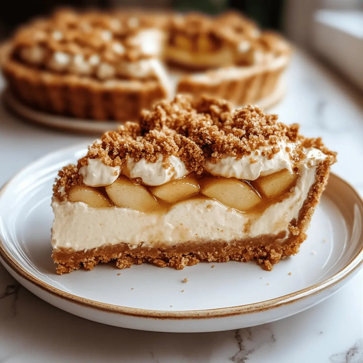 Apple Crumble Cheesecake