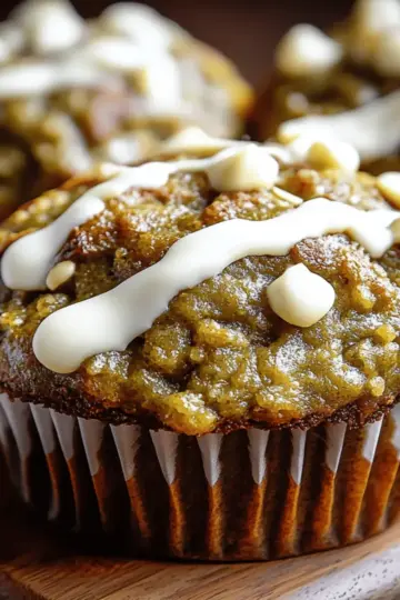 Matcha White Chocolate Pumpkin Muffins