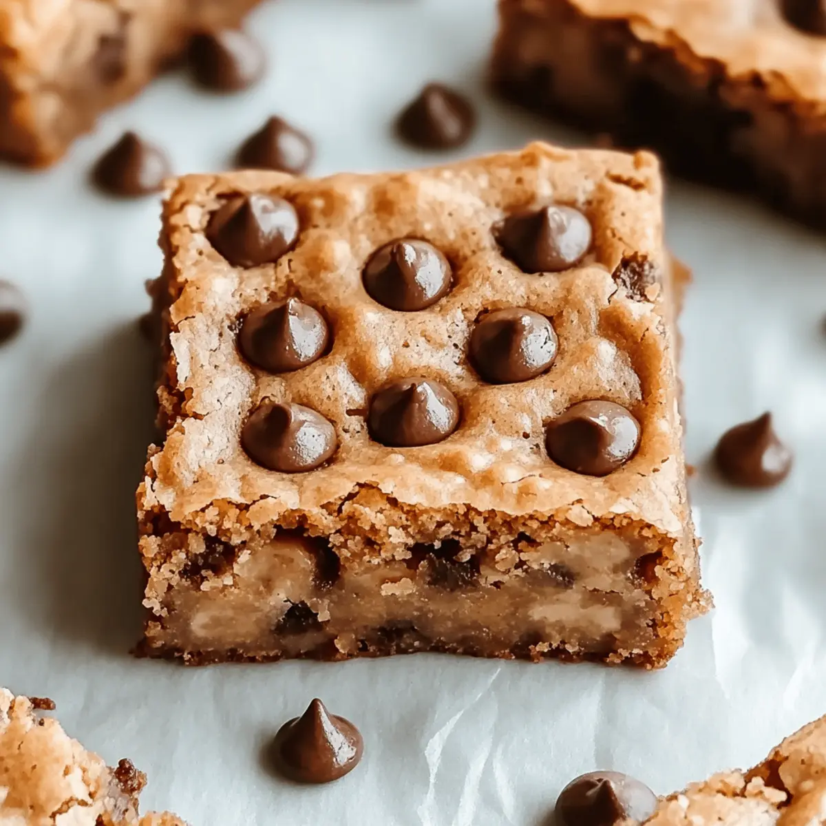 Moist Banana Bread Blondies