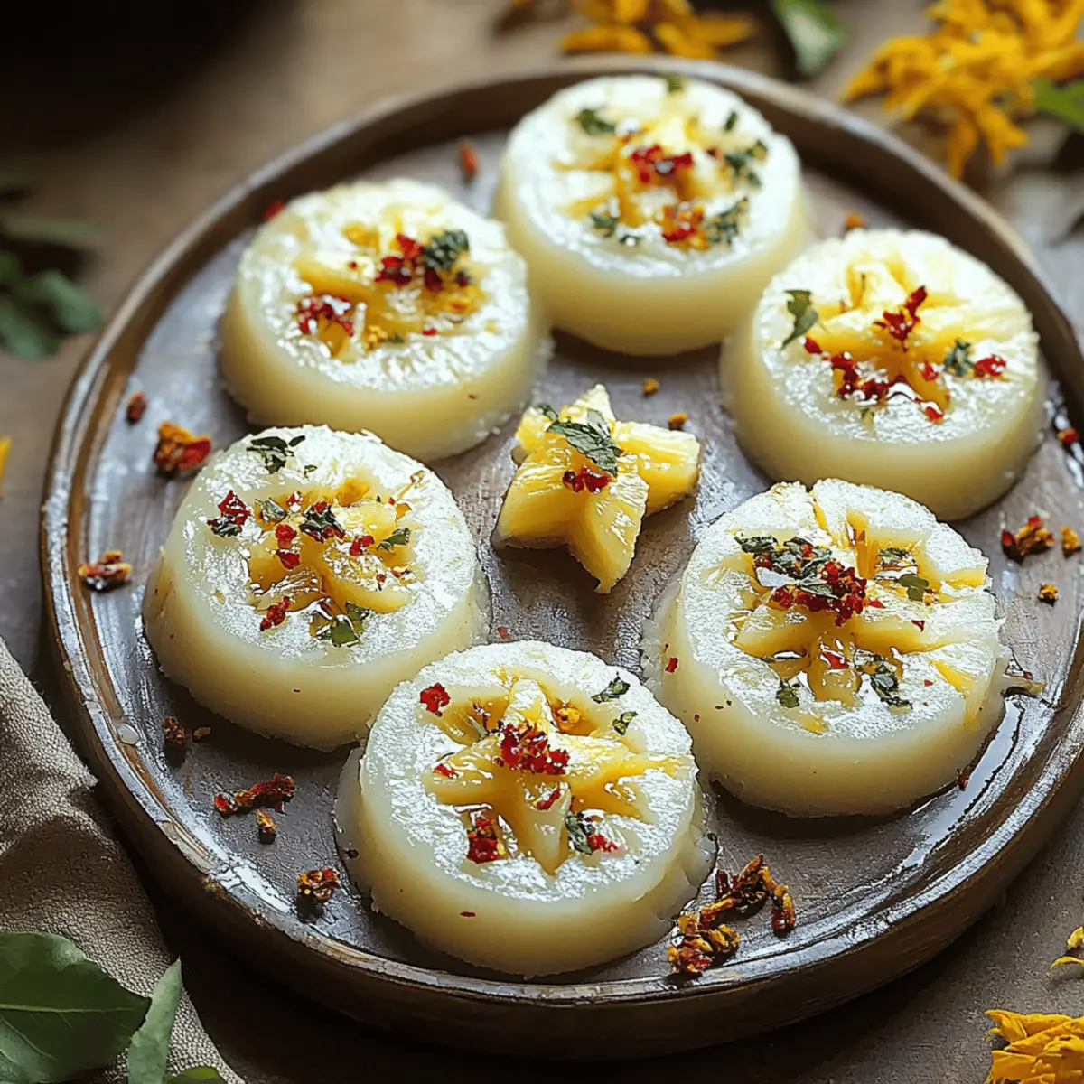 Sweet and Creamy Pineapple Sandesh