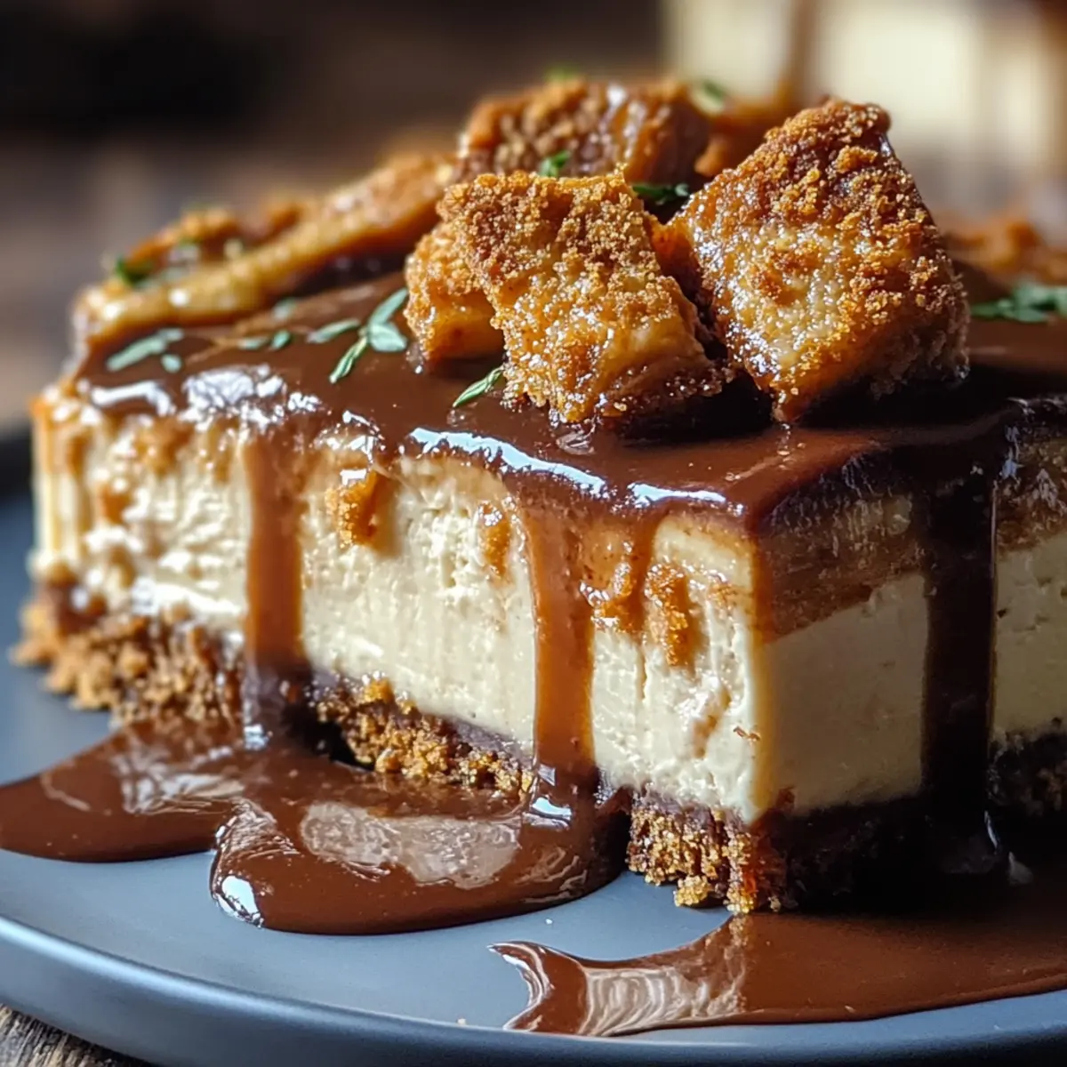 Biscoff Cookie Crust Cheesecake