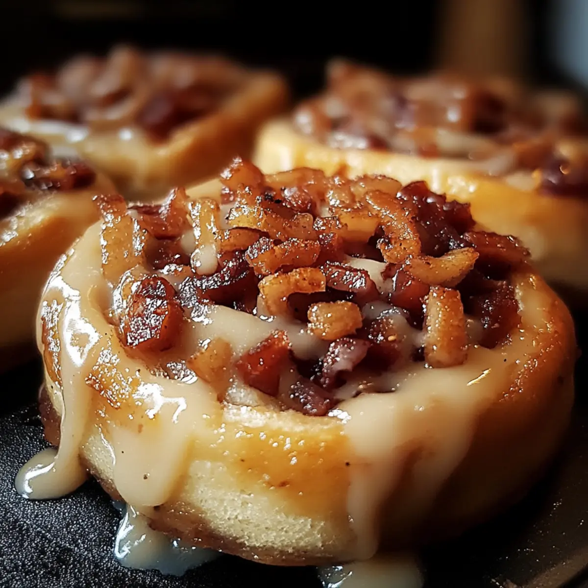 Bourbon Maple Bacon Cinnamon Rolls
