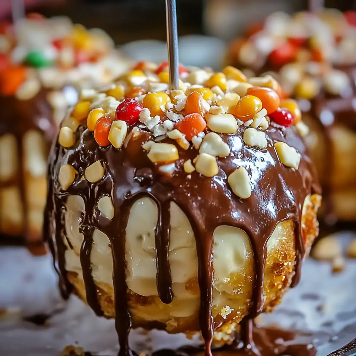 Candy-Coated Caramel Apples