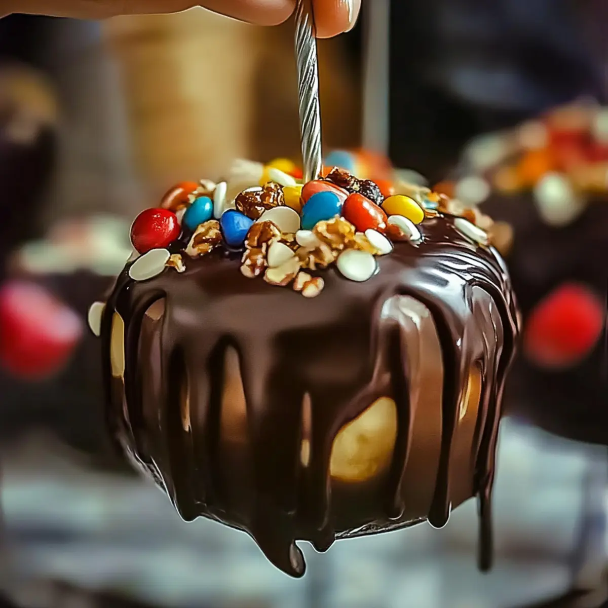 Candy-Coated Caramel Apples
