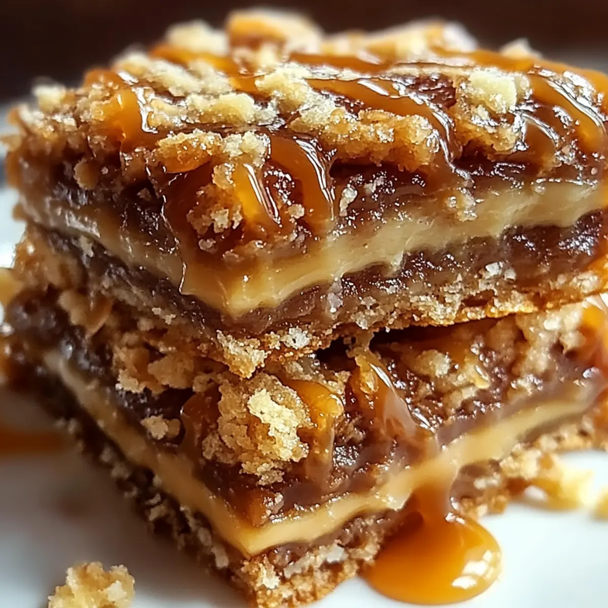 Caramel Crush Bars Dessert