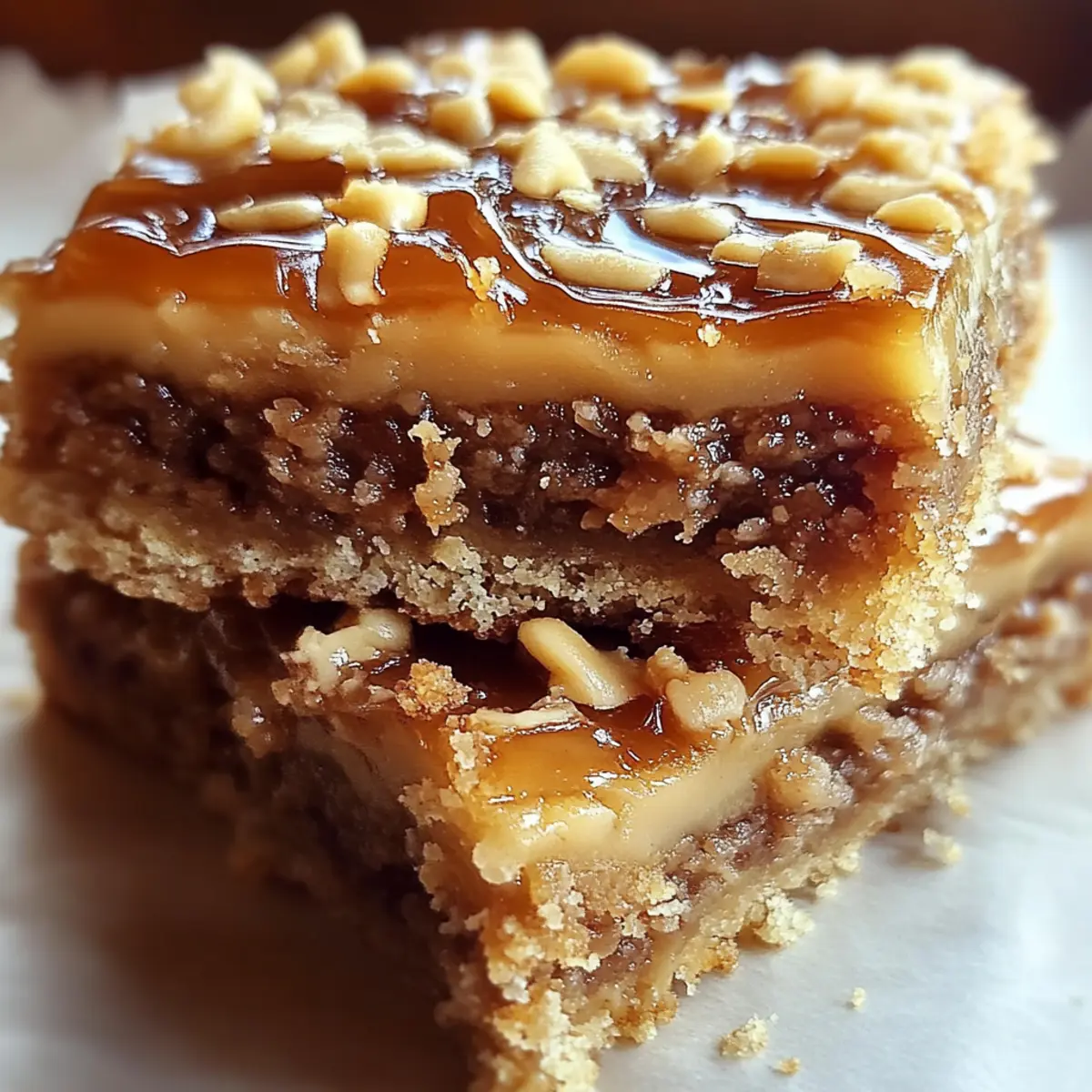 Caramel Crush Bars Dessert