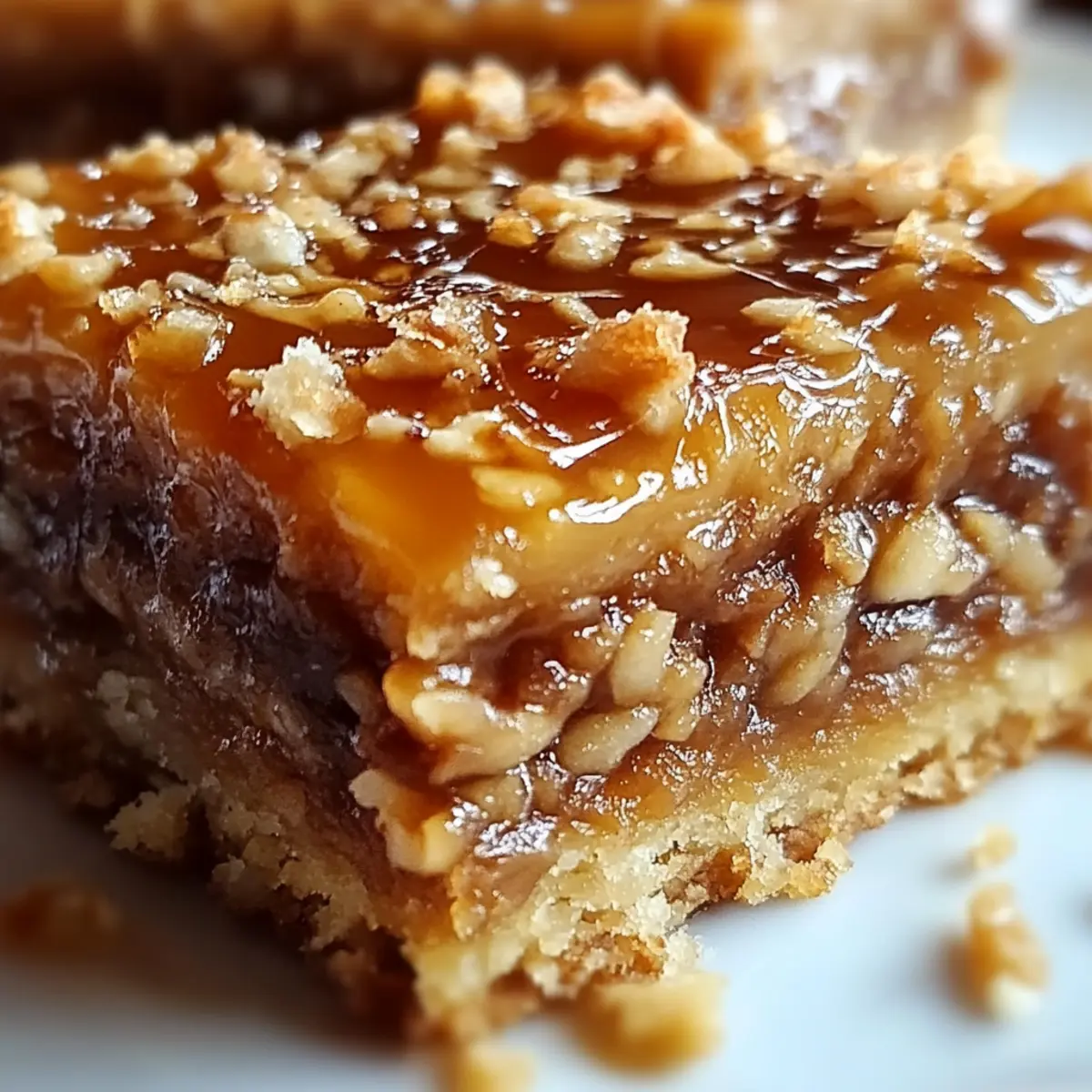 Caramel Crush Bars Dessert