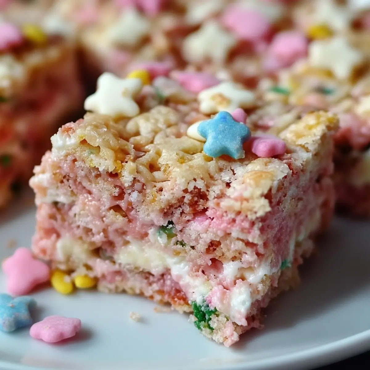 Circus Animal Cookie Rice Krispie Treats