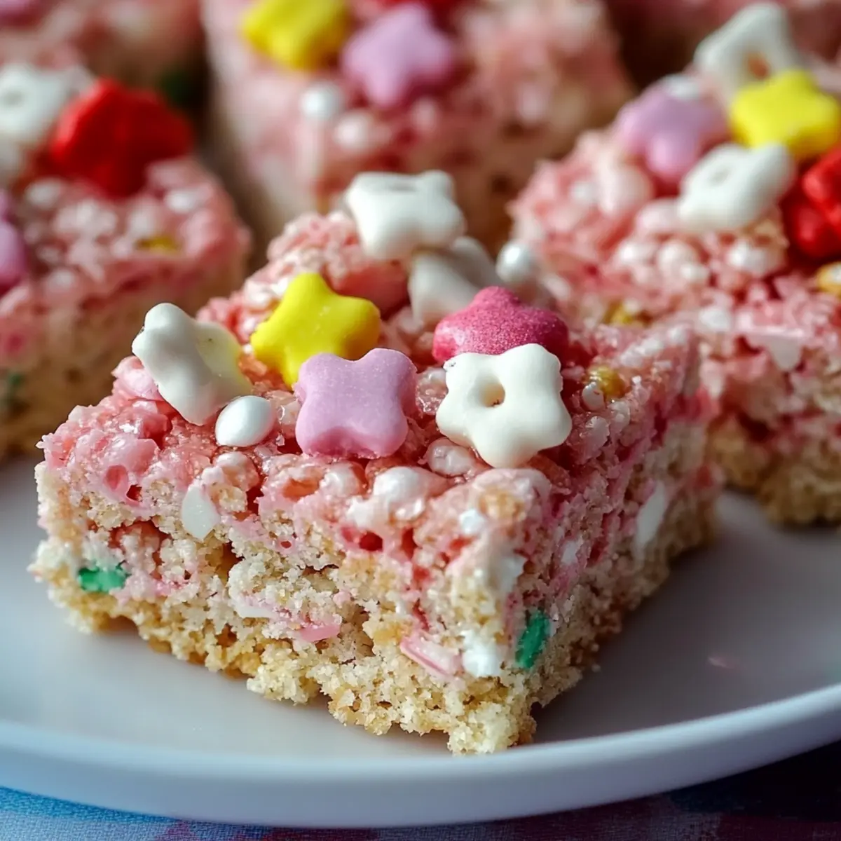 Circus Animal Cookie Rice Krispie Treats