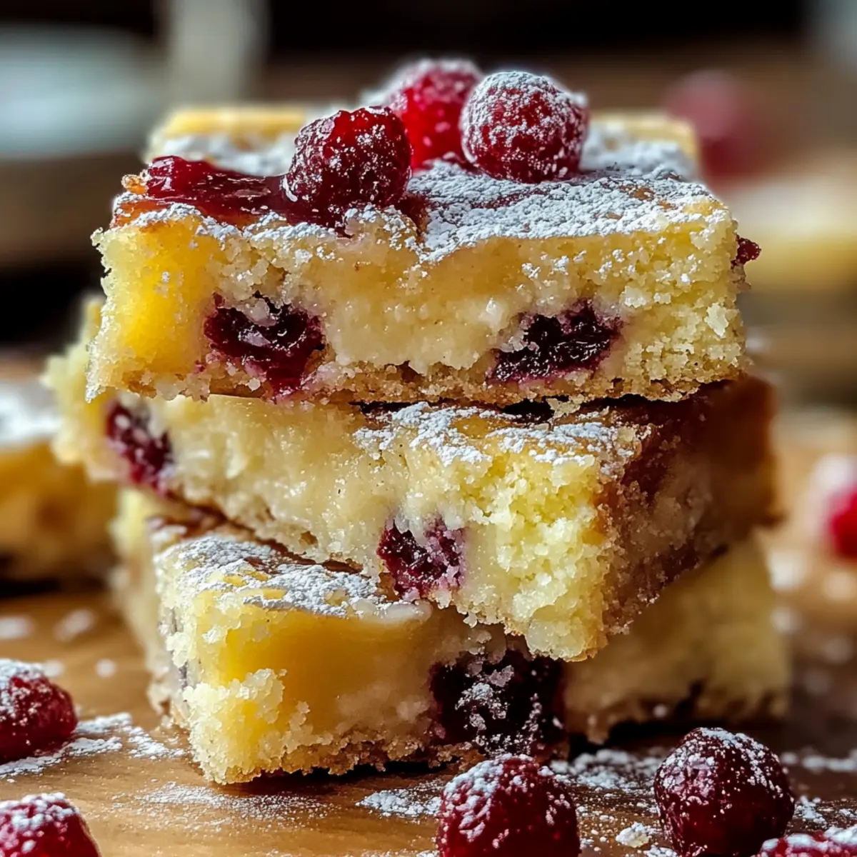 Cranberry Lemon Bars