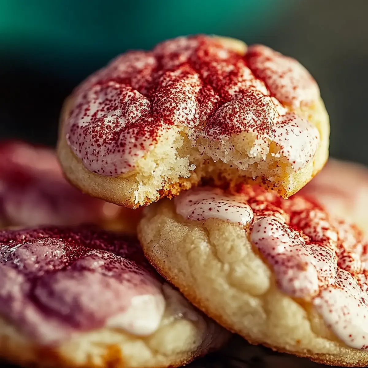 Double Strawberry Sugar Cookies