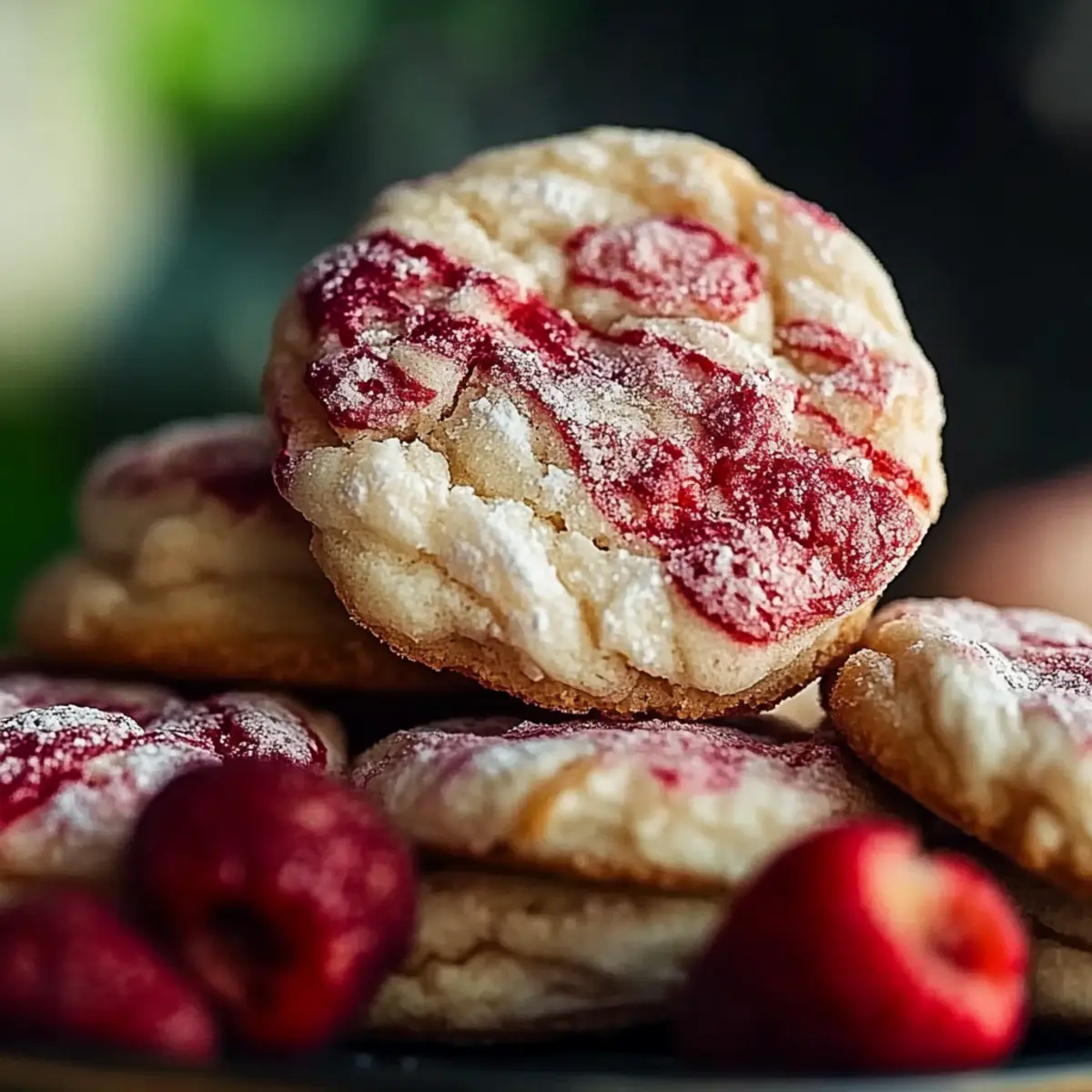Double Strawberry Sugar Cookies