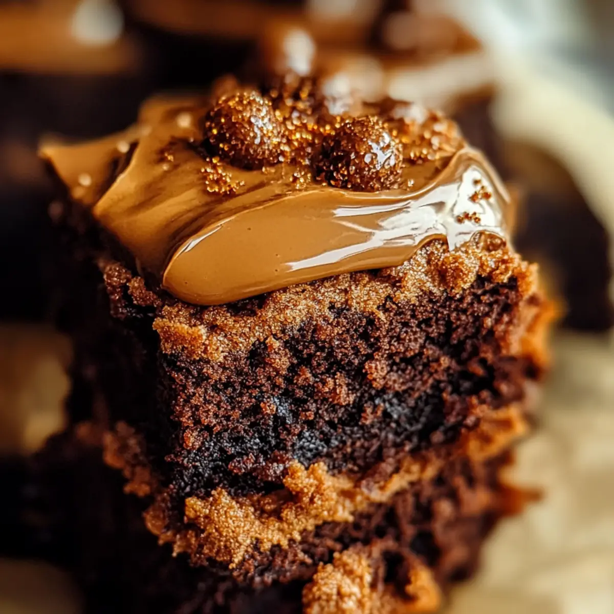 Fudgy Biscoff Brownies