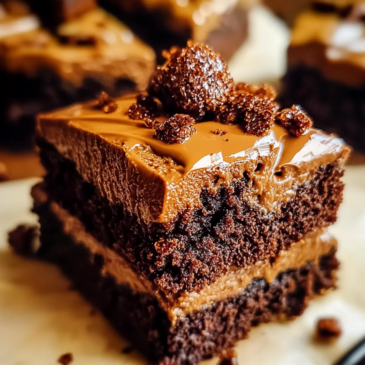 Fudgy Biscoff Brownies