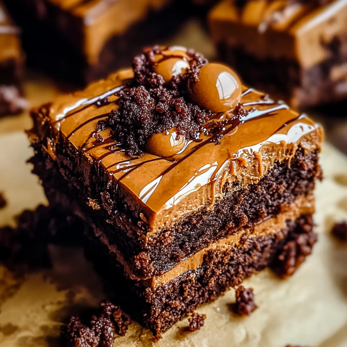 Fudgy Biscoff Brownies