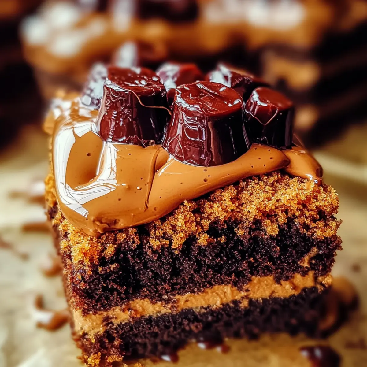 Fudgy Biscoff Brownies