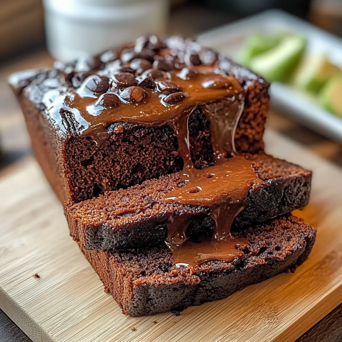 Hot Fudge Brownie Bread