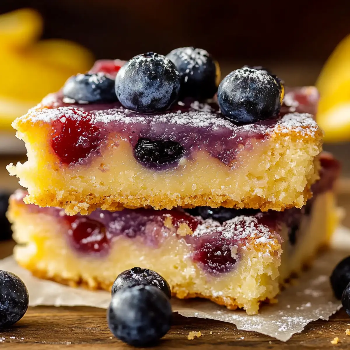 Lemon Blueberry Bars