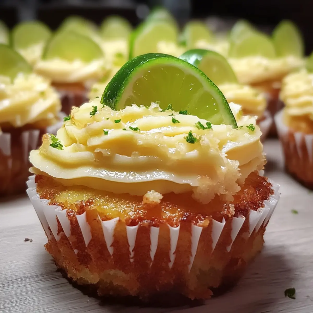 Margarita Cupcakes Lime Frosting