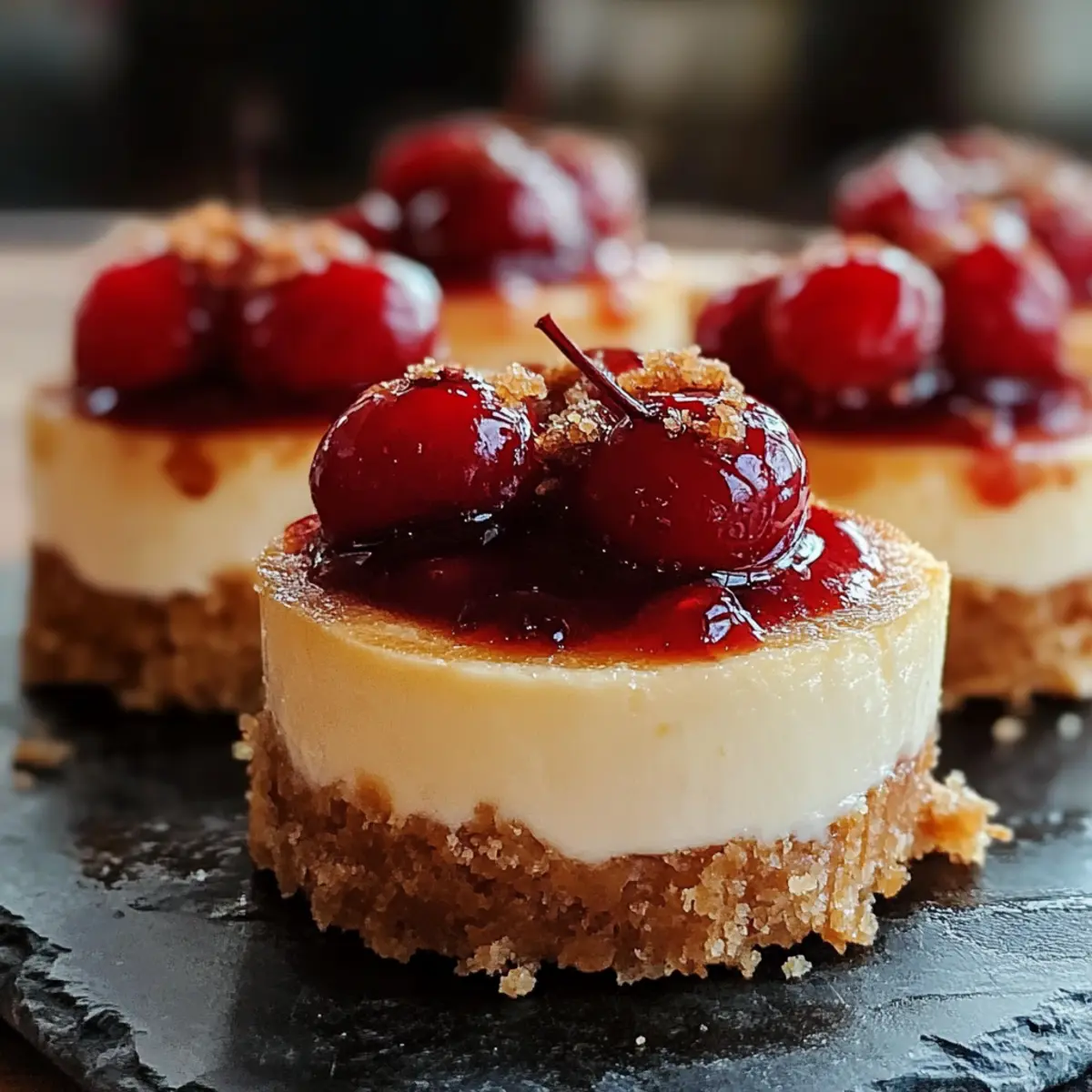 Mini Cherry Cheesecakes