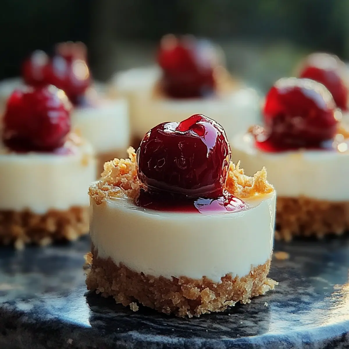 Mini Cherry Cheesecakes