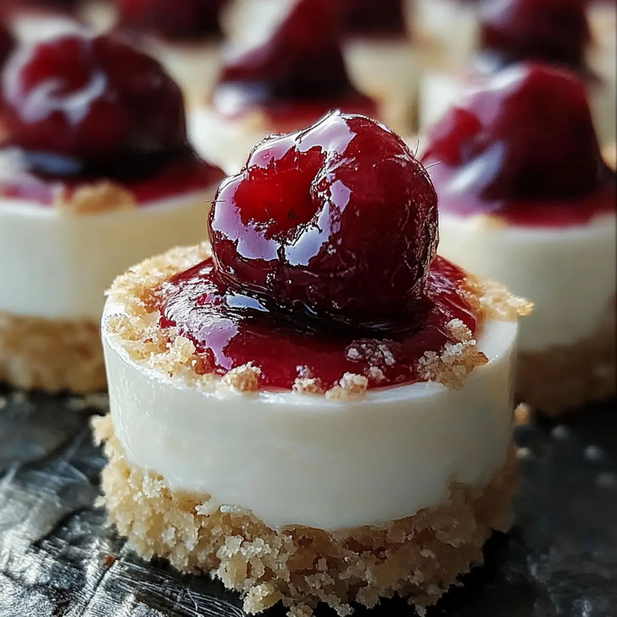 Mini Cherry Cheesecakes