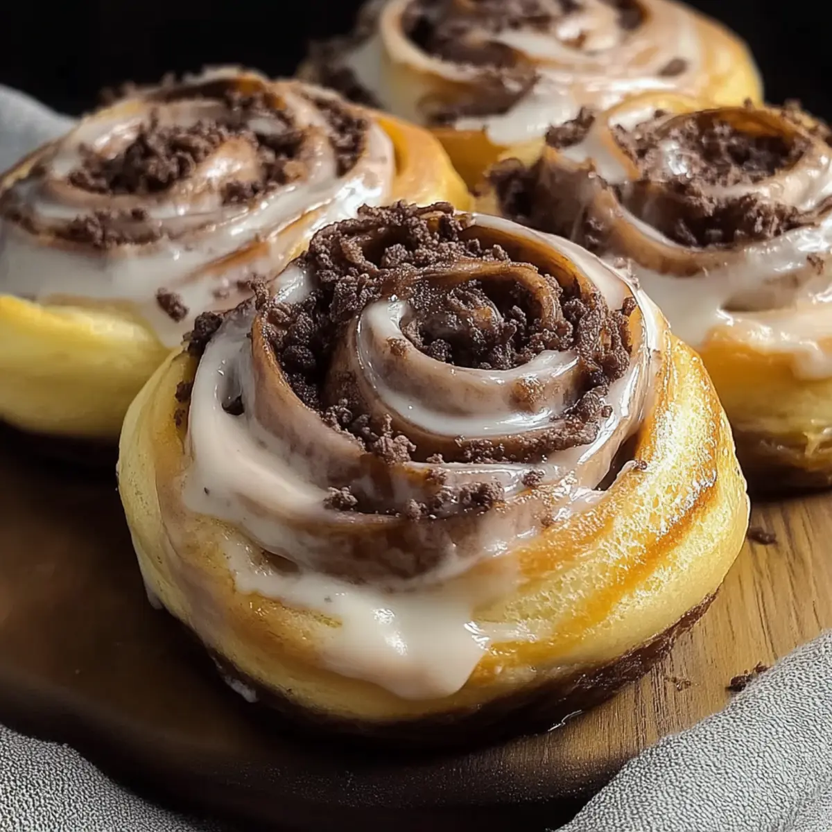 Nutella Chocolate Pillowy Rolls