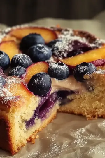 Peach Blueberry Cake