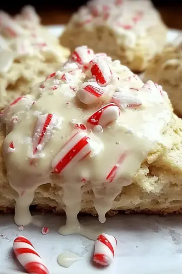 Peppermint White Chocolate Scones