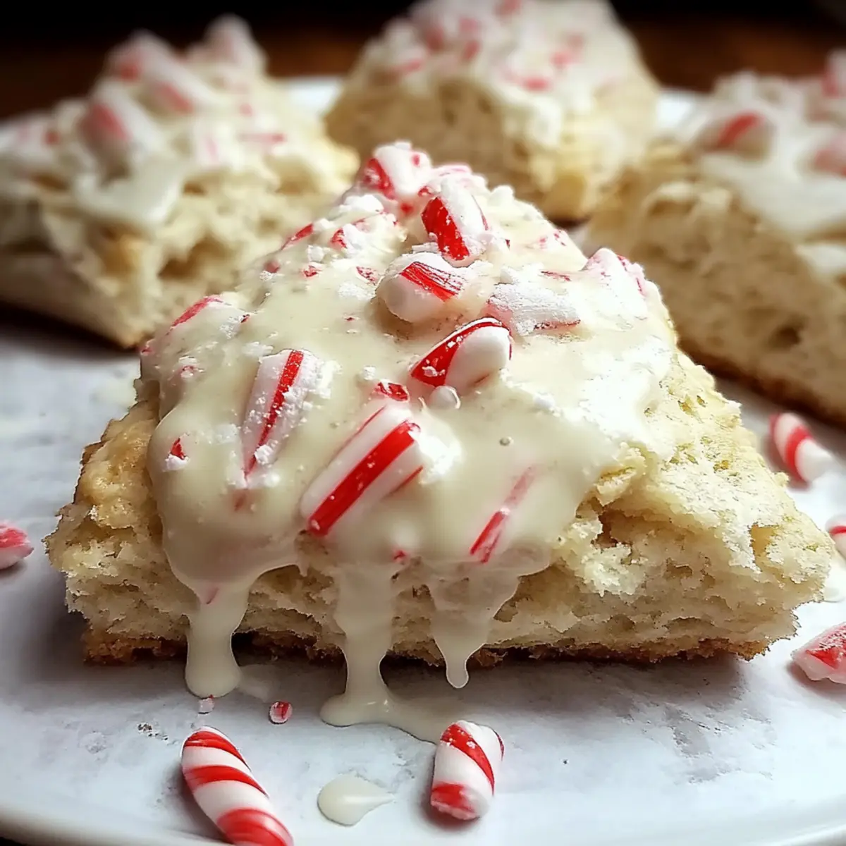 Peppermint White Chocolate Scones