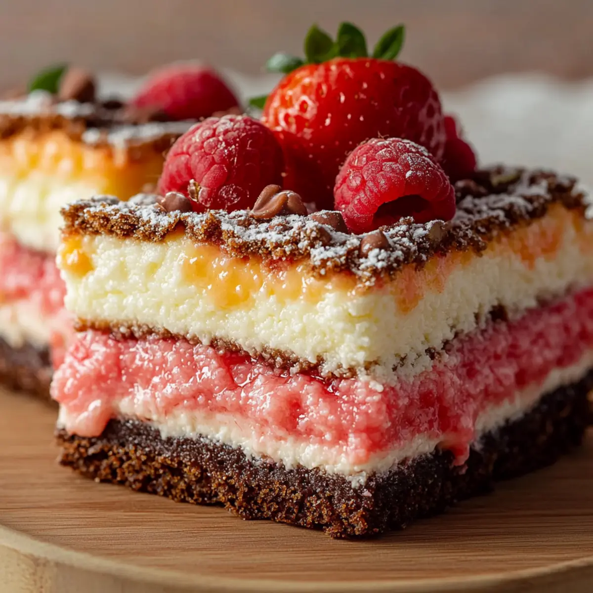 Strawberry Crunch Brownies Bar