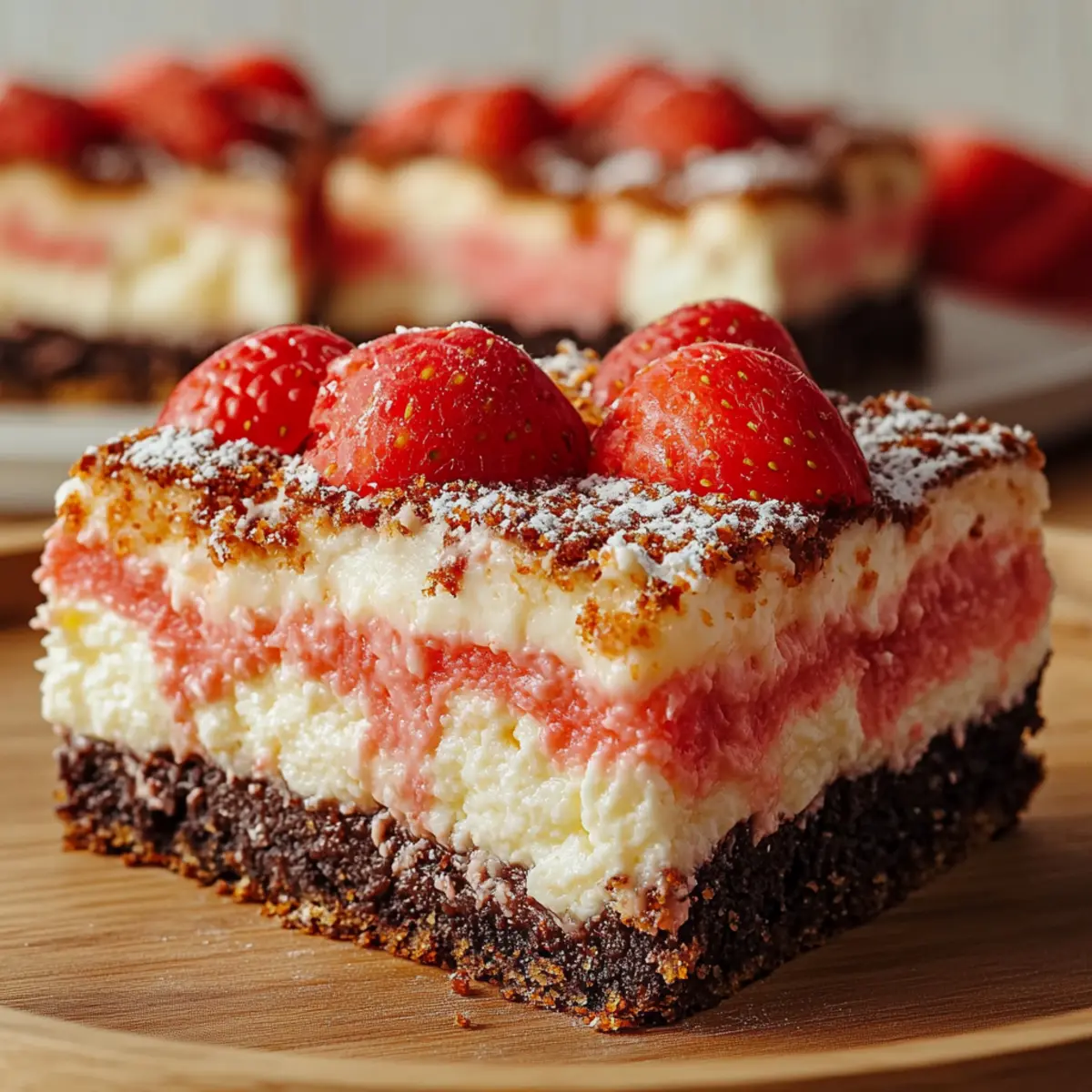 Strawberry Crunch Brownies Bar