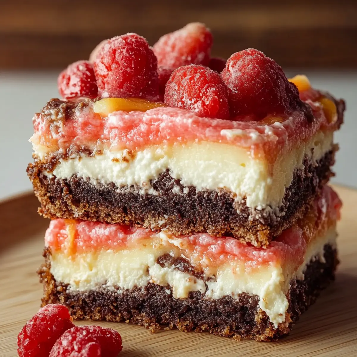 Strawberry Crunch Brownies Bar