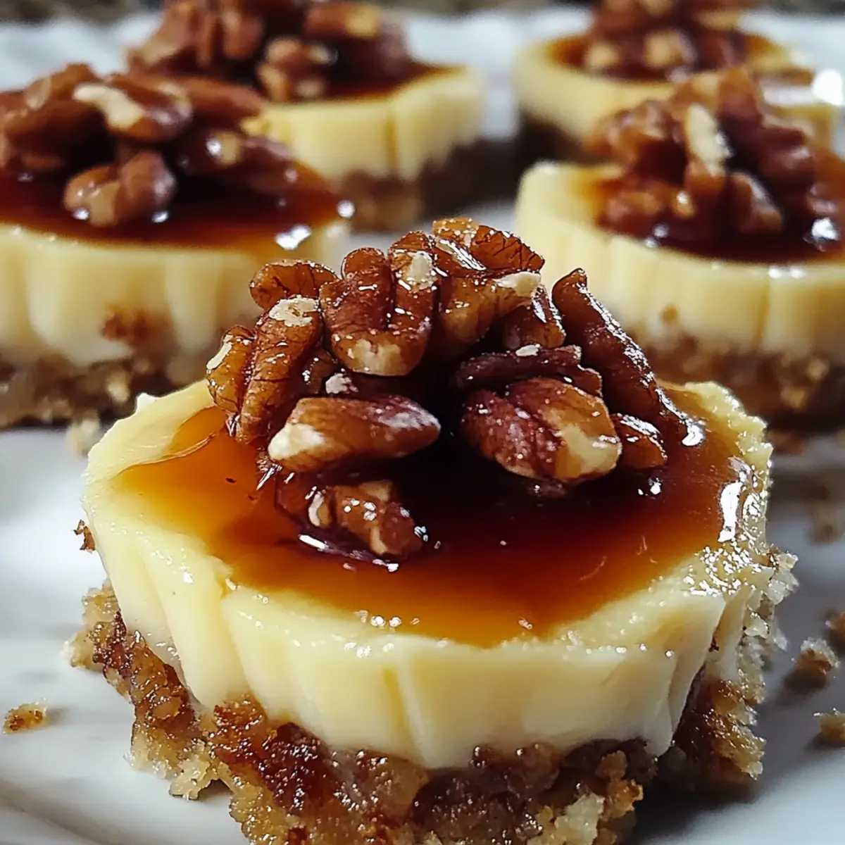 Air Fryer Mini Pecan Cheesecakes