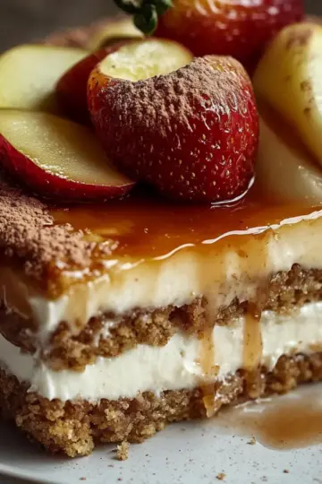 Apple Cinnamon Cheesecake Crumble