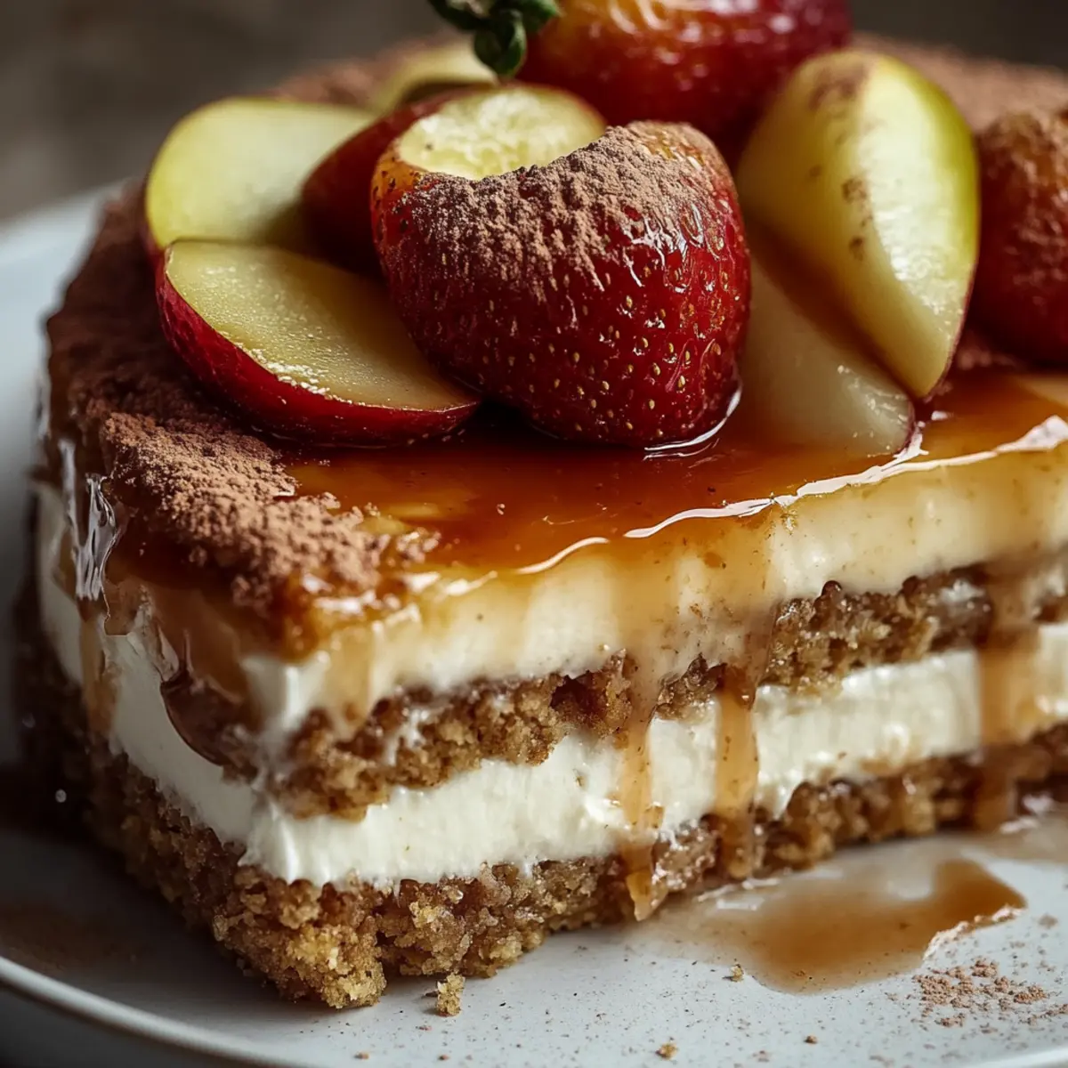 Apple Cinnamon Cheesecake Crumble