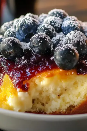 Blueberry Dump Cake Butter
