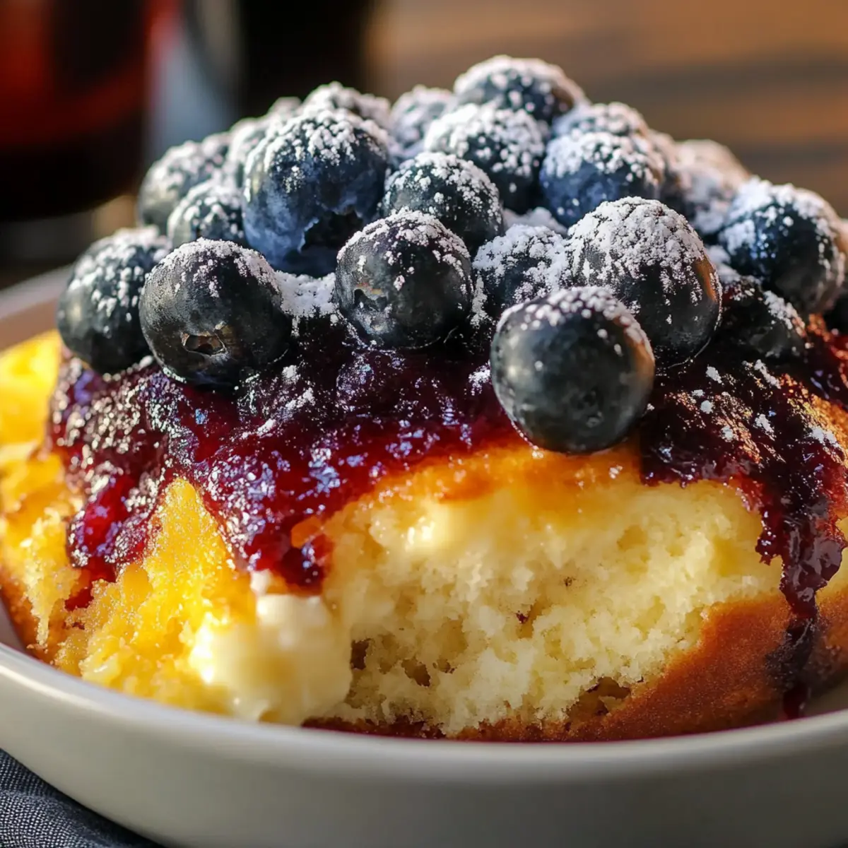 Blueberry Dump Cake Butter