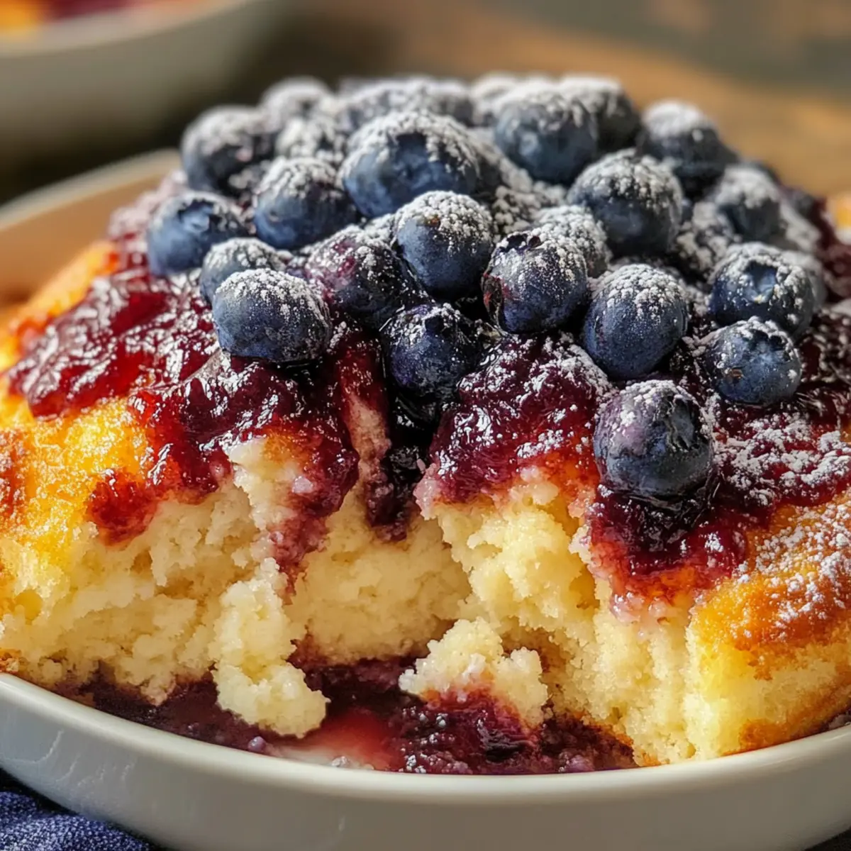 Blueberry Dump Cake Butter