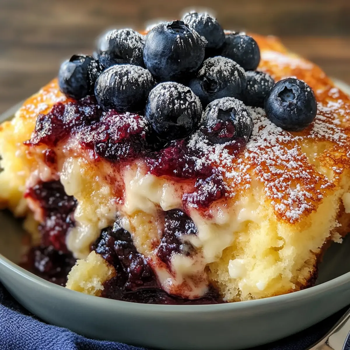 Blueberry Dump Cake Butter